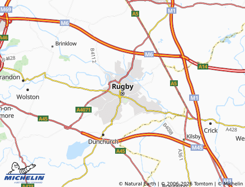 MICHELIN Rugby map - ViaMichelin