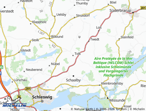 MICHELIN Tolk map - ViaMichelin