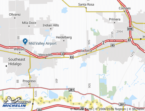 Mappa MICHELIN Bixby - ViaMichelin