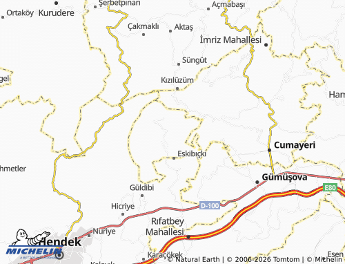Mappa MICHELIN Dededüzü - ViaMichelin