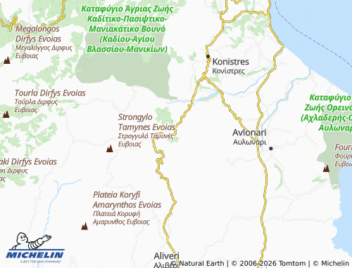 MICHELIN Kremastos map - ViaMichelin