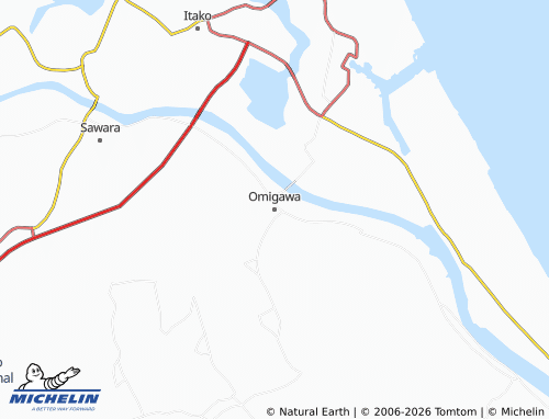 Mapa MICHELIN Omigawa - ViaMichelin