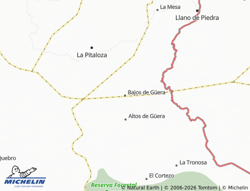 Mapa MICHELIN Bajos de Güera - ViaMichelin