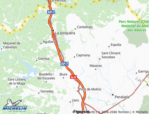 Mapa MICHELIN Capmany - ViaMichelin