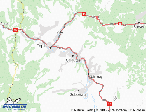 Mappa MICHELIN Gălăuțaș - ViaMichelin