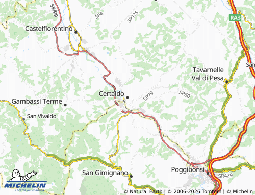 Mapa MICHELIN Certaldo - ViaMichelin