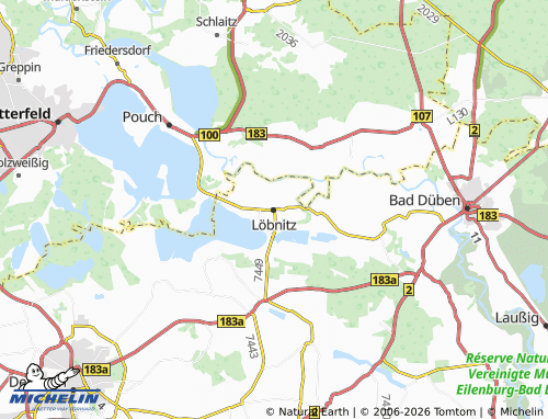 MICHELIN Löbnitz map - ViaMichelin