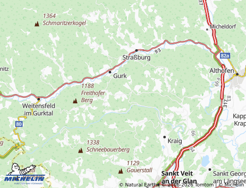 MICHELIN Gwadnitz map - ViaMichelin