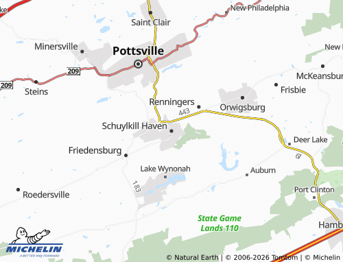 Carte MICHELIN Schuylkill Haven - ViaMichelin