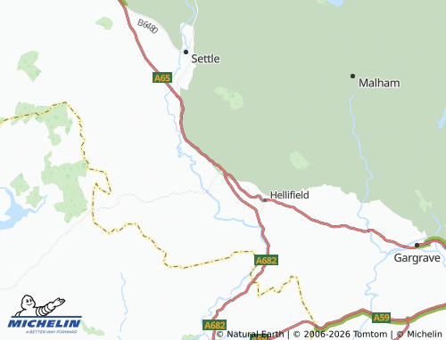 Carte MICHELIN Long Preston - ViaMichelin