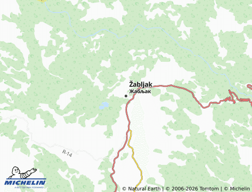 Mapa MICHELIN Žabljak - ViaMichelin