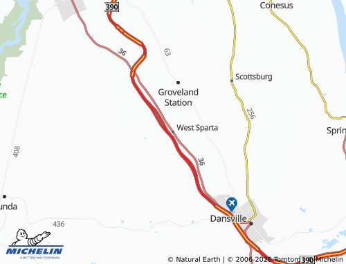 Mapa MICHELIN West Sparta - ViaMichelin