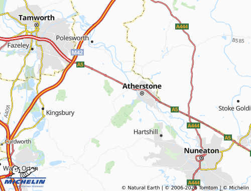 Mappa MICHELIN Merevale - ViaMichelin
