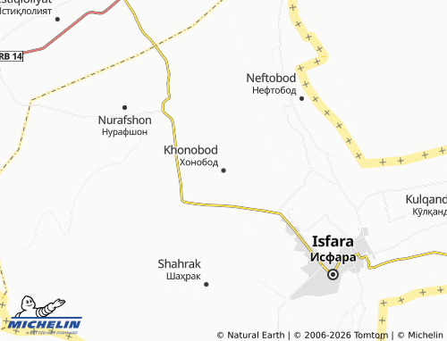 Mappa MICHELIN Khonobod - ViaMichelin