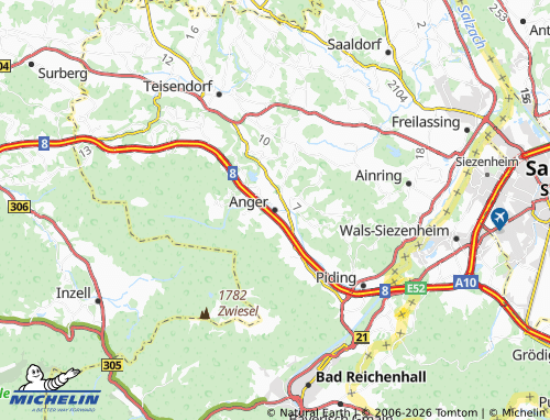 MICHELIN Anger map - ViaMichelin