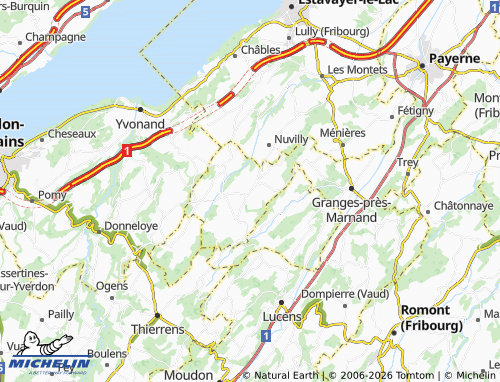 Carte MICHELIN Combremont-le-Grand - ViaMichelin