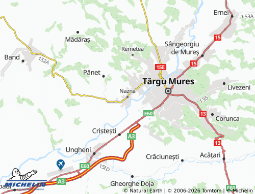 Mapa MICHELIN Nazna - ViaMichelin