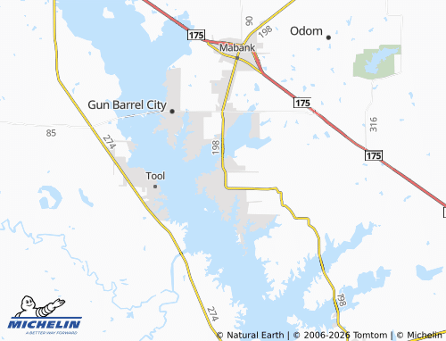 Mappa MICHELIN Payne Springs - ViaMichelin