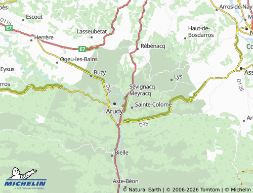 Carte MICHELIN Sévignacq-Meyracq - ViaMichelin
