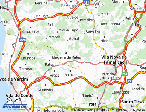 MICHELIN Negreiros map - ViaMichelin