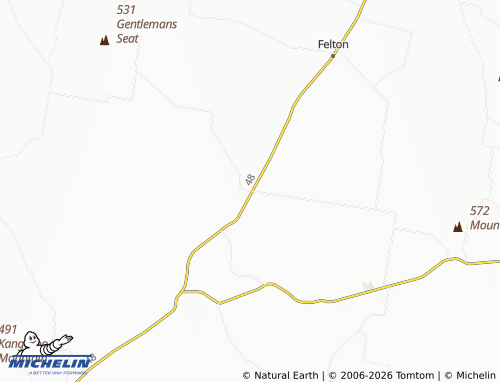 Carte MICHELIN Felton South - ViaMichelin