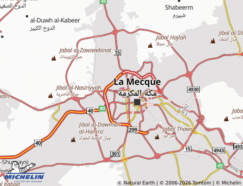 Carte MICHELIN al-Dhiyafa - ViaMichelin