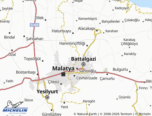 Mappa MICHELIN Melekbaba - ViaMichelin