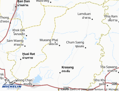 MICHELIN Mueang Phai map - ViaMichelin