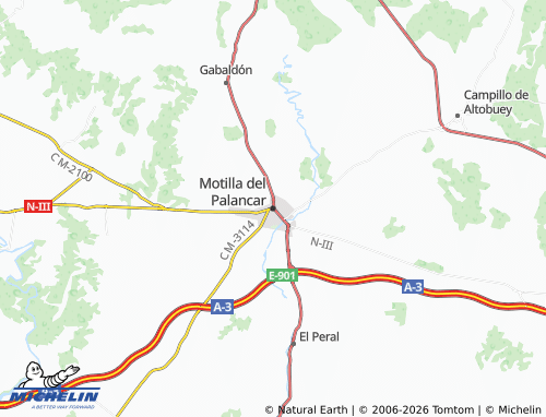 MICHELIN Motilla del Palancar map - ViaMichelin