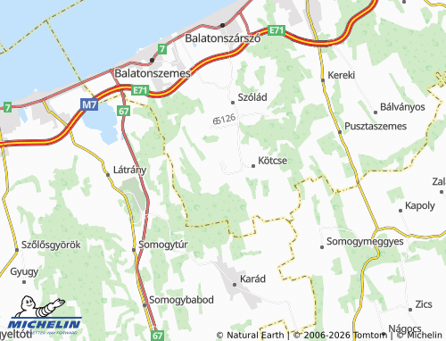 MICHELIN-Landkarte Nagycsepely - ViaMichelin