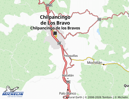 MICHELIN Valle Esmeralda map - ViaMichelin