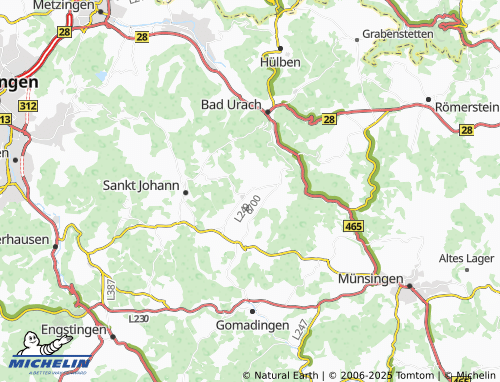 MICHELIN-Landkarte Upfingen - ViaMichelin