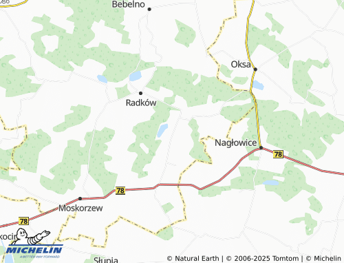 MICHELIN Kwilina map - ViaMichelin