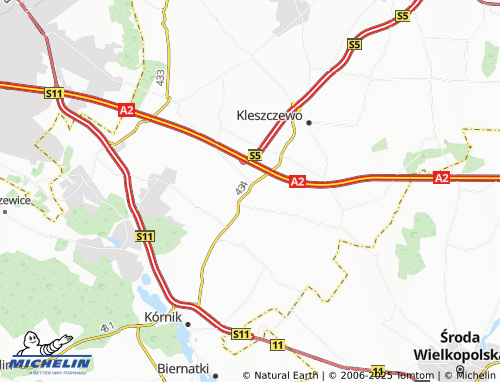 MICHELIN Krzyżowniki map - ViaMichelin