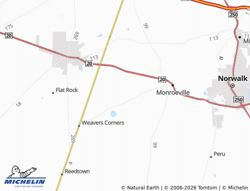 Mappa MICHELIN Hunts Corners - ViaMichelin