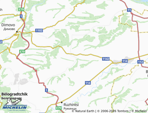 Mapa MICHELIN Vodnyantsi - ViaMichelin