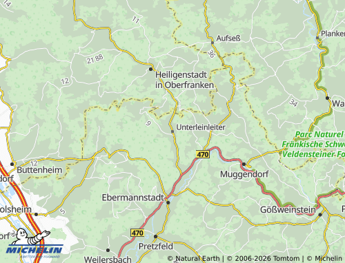 MICHELIN Unterleinleiter map - ViaMichelin