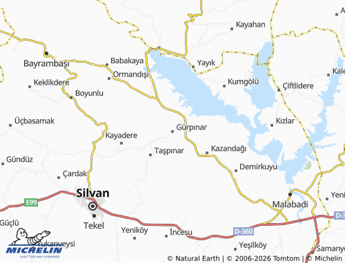 MICHELIN Gürpınar map - ViaMichelin