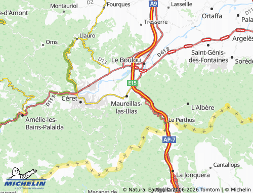 Mapa MICHELIN Maureillas-Las-Illas - ViaMichelin