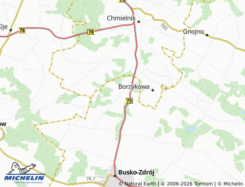 Carte MICHELIN Młyny - ViaMichelin