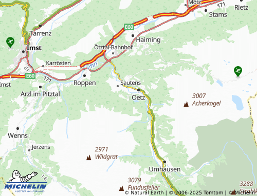 MICHELIN-Landkarte Piburg - ViaMichelin