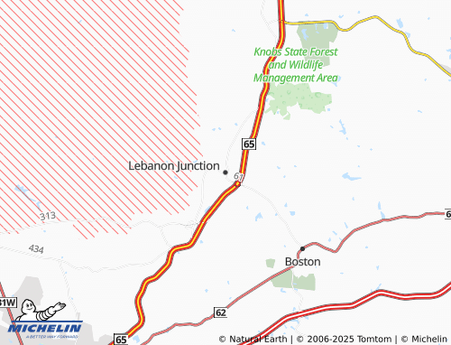 MICHELIN Lebanon Junction map - ViaMichelin