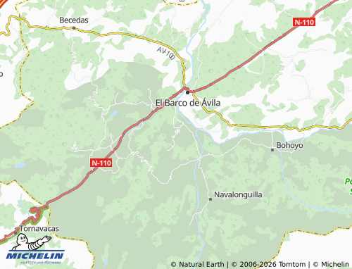 MICHELIN Cabezas Bajas map - ViaMichelin