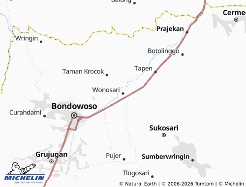 Carte MICHELIN Wonosari - ViaMichelin