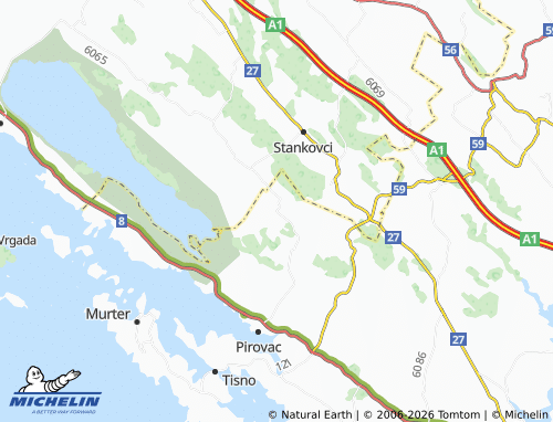 MICHELIN-Landkarte Kašić - ViaMichelin