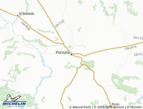 MICHELIN Porzuna map - ViaMichelin