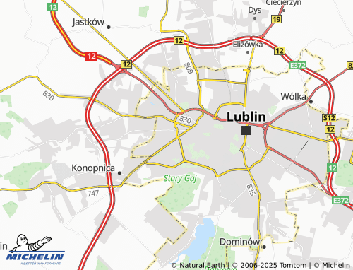 Mapa MICHELIN Konstantynów - ViaMichelin