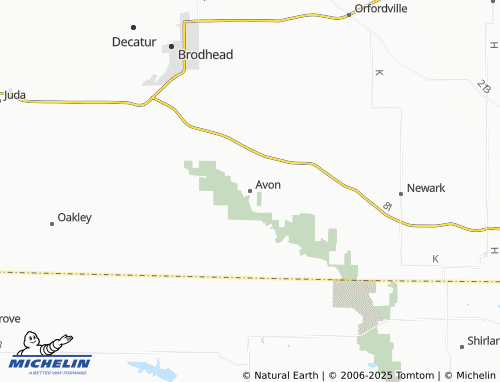 MICHELIN Avon map - ViaMichelin