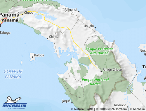 Mapa MICHELIN Darién - ViaMichelin