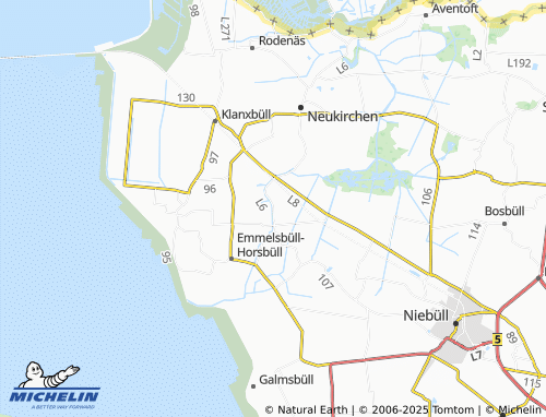 MICHELIN Hoddebülldeich map - ViaMichelin